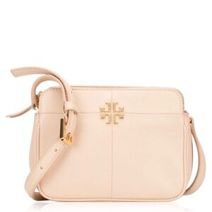 Tory Burch Pale Pink Leather Ivy Crossbody Camera Bag
